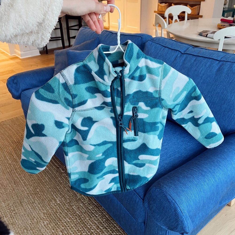 Kids Camouflage Fleece Jacket